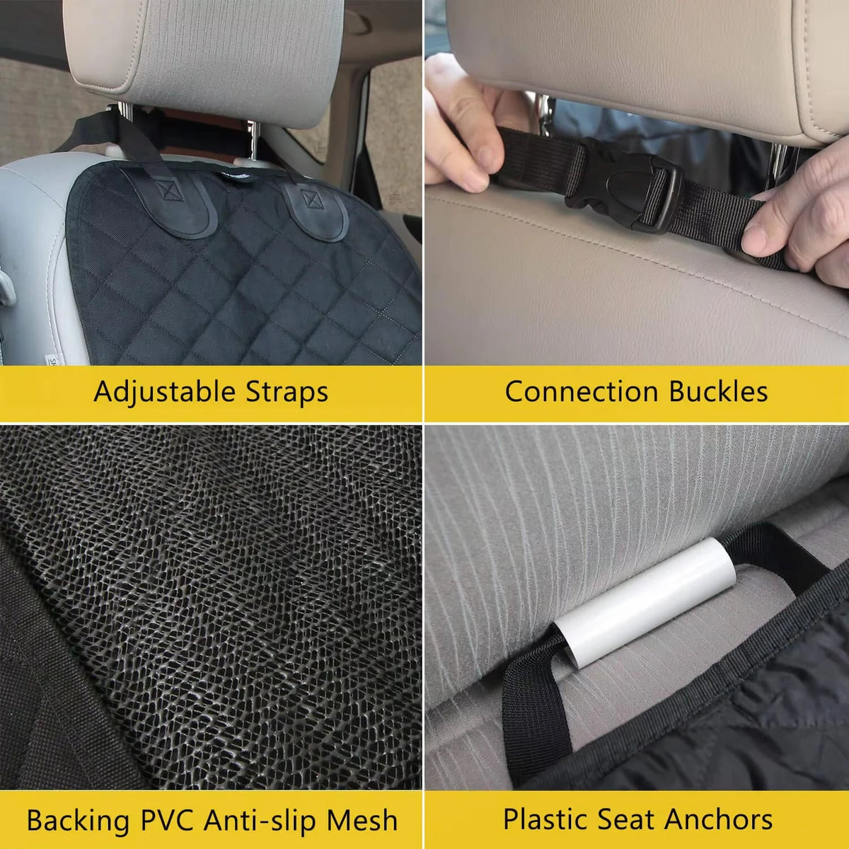 Waterproof Front Seat Cover For Dogs Cars SUVs