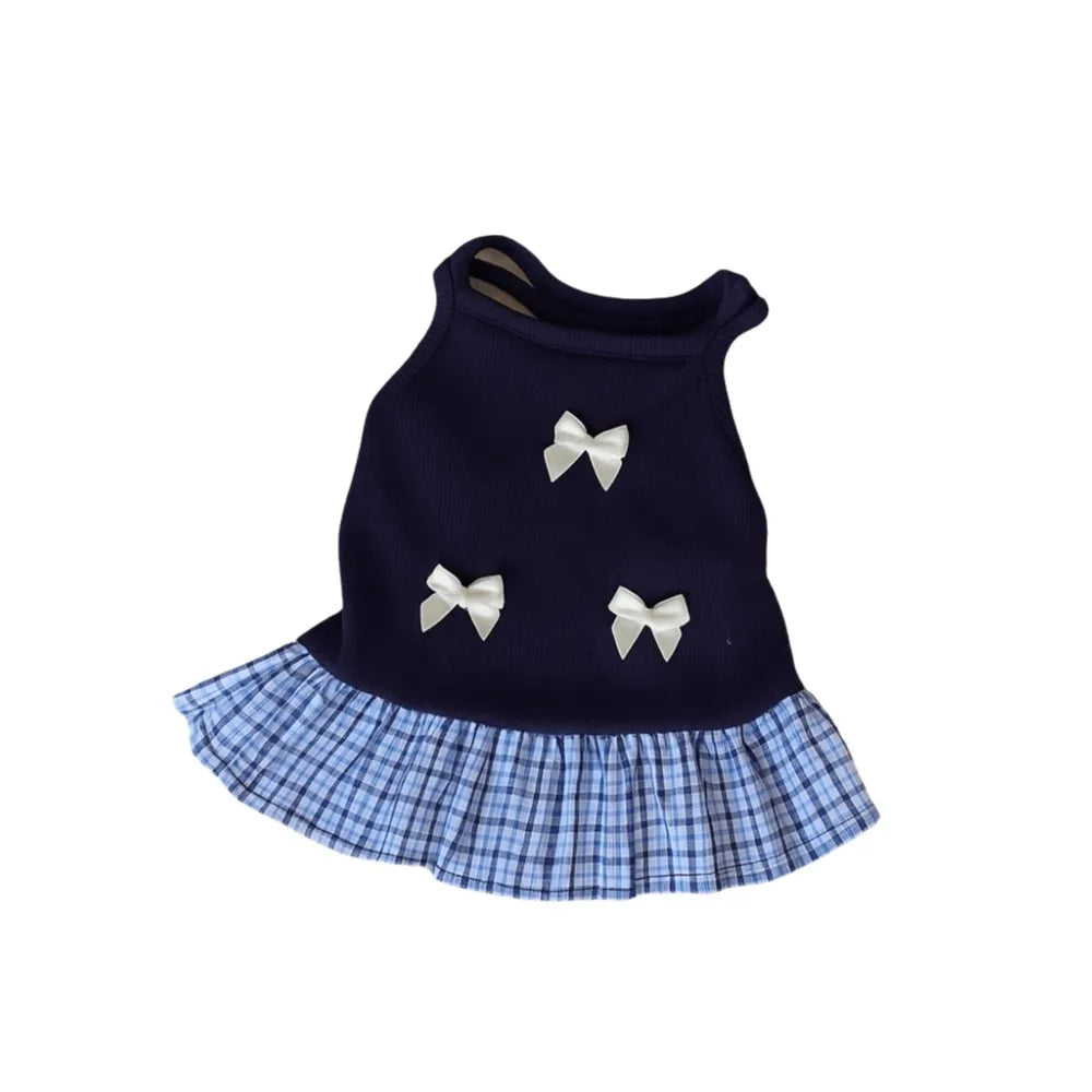 Korean Style Pet Skirt With Bowknot For Dogs And Cats