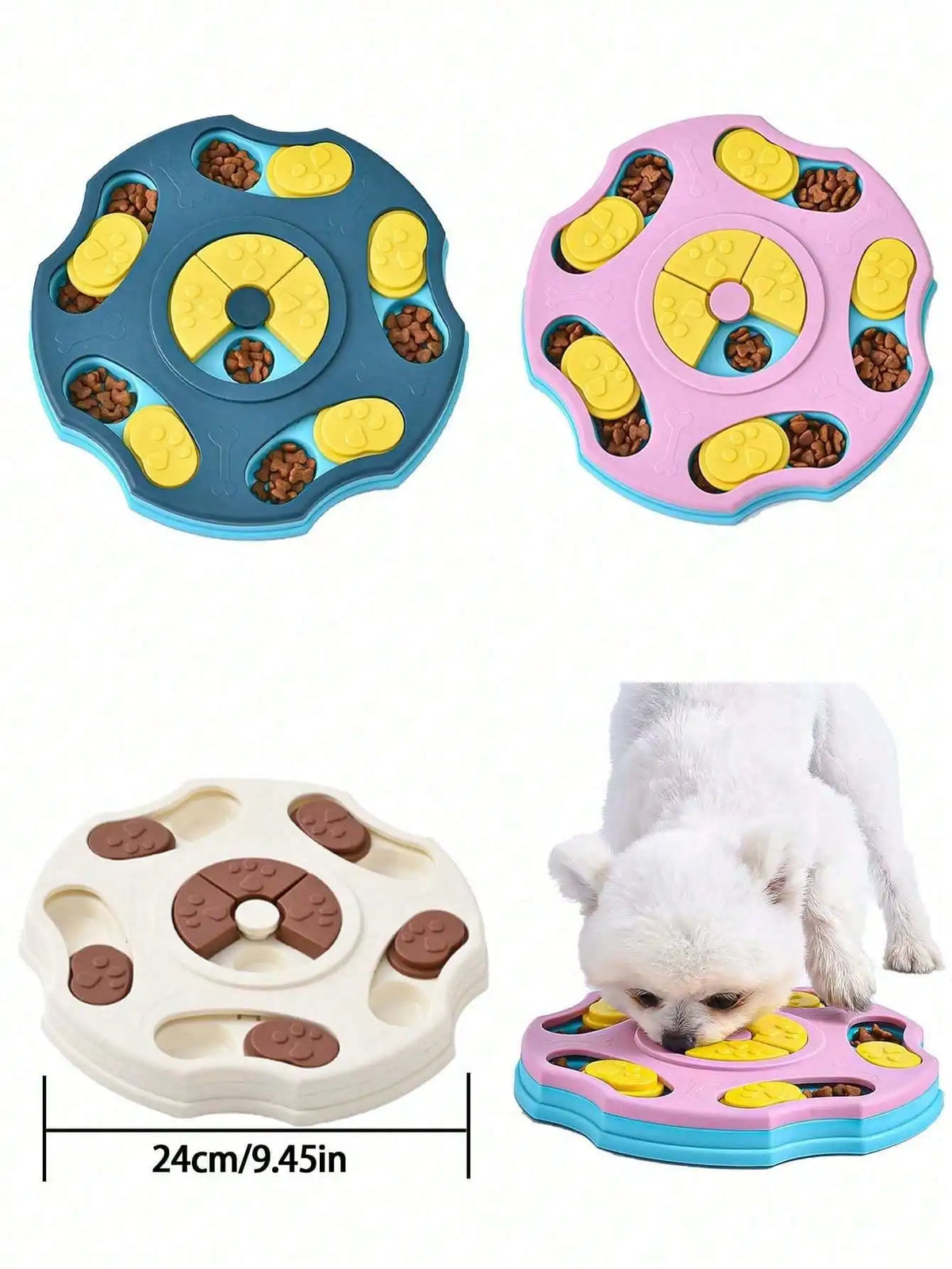 Dog Puzzle Toy Slow Feeder Dispenser For Cat And Dog