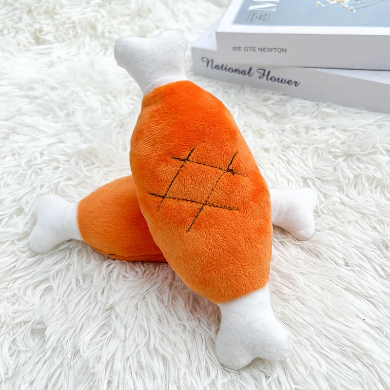 Plush Duck Dog Toy For Chewing And Teeth Grinding