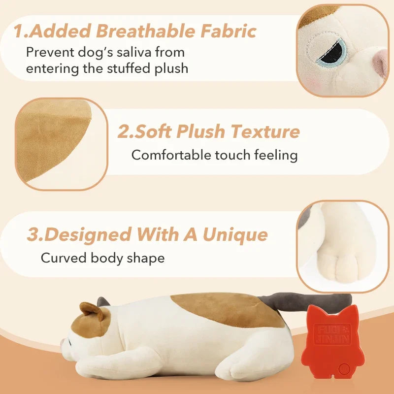 Puppy Heartbeat Toy with a Simulated Heartbeat Pet Sleep Pillow – Helps Relieve Anxiety and Fatigue